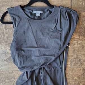 Armani Exhange S Gunmetal Grey Zipper Dress